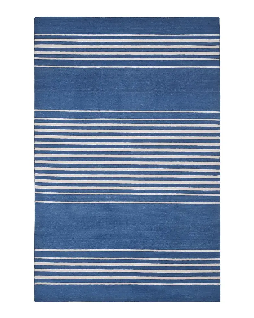 Ralph Lauren Home Bluff Point Stripe Hand-Woven Rug