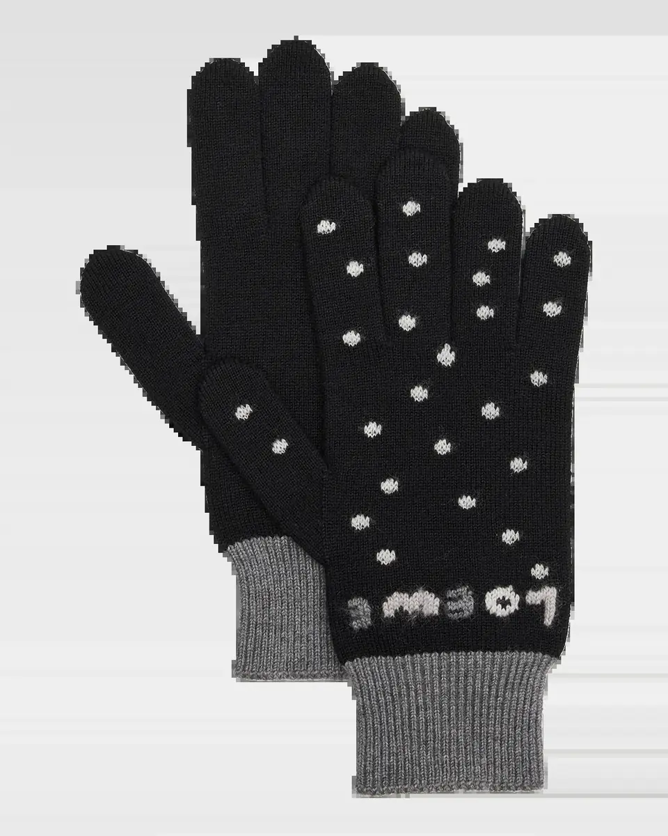 Loewe Wool-Blend Logo Woven Gloves | Thumbnail 2 Loewe Wool-Blend Logo Woven Gloves | Thumbnail 2