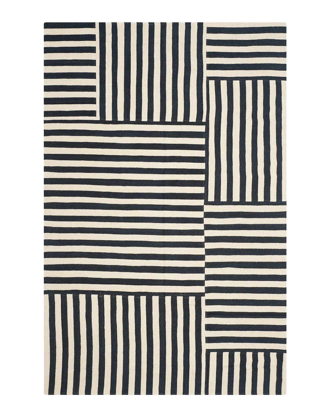 Ralph Lauren Home Celeste Stripe Patch Hand-Woven Rug
