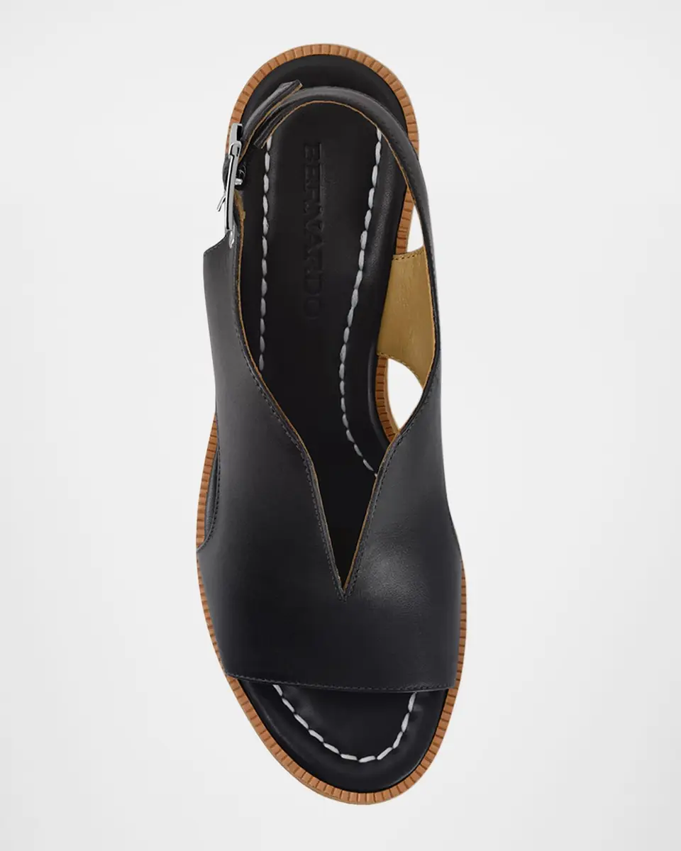 Bernardo Kuarta Leather Cork Wedge Sandals | Thumbnail 3