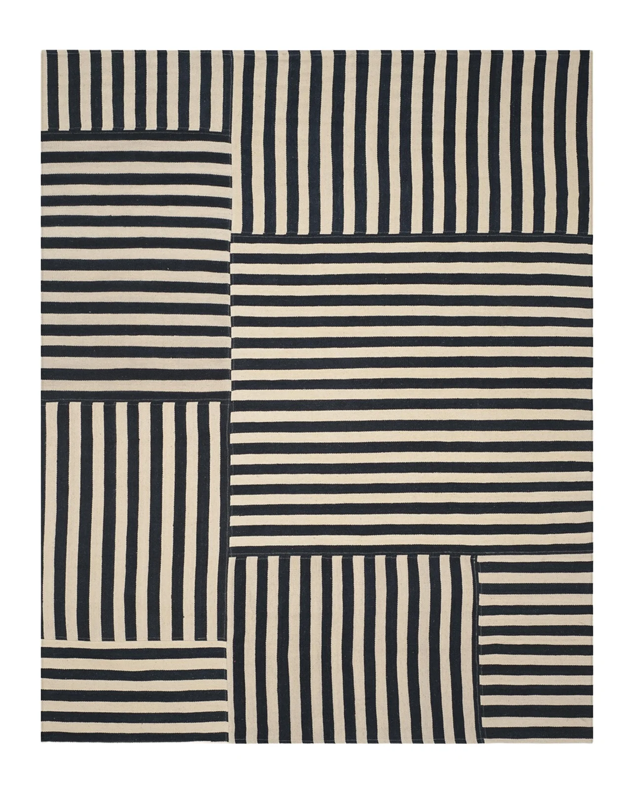 Ralph Lauren Home Celeste Stripe Patch Hand-Woven Rug