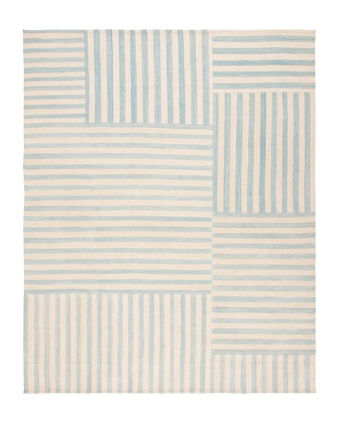 Ralph Lauren Home Celeste Stripe Patch Hand-Woven Rug