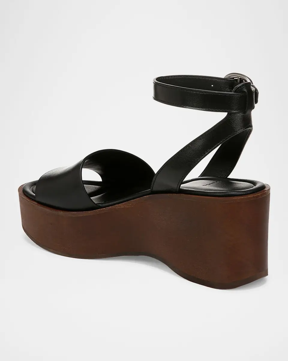 Vince Phillipa Leather Clog Platform Sandals | Thumbnail 2 Vince Phillipa Leather Clog Platform Sandals | Thumbnail 2