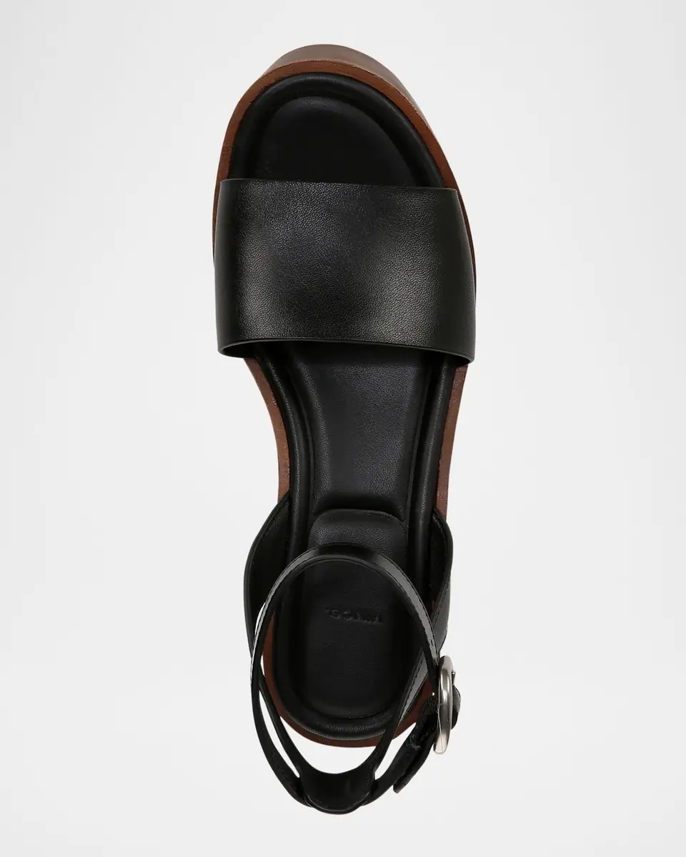 Vince Phillipa Leather Clog Platform Sandals | Thumbnail 3 Vince Phillipa Leather Clog Platform Sandals | Thumbnail 3