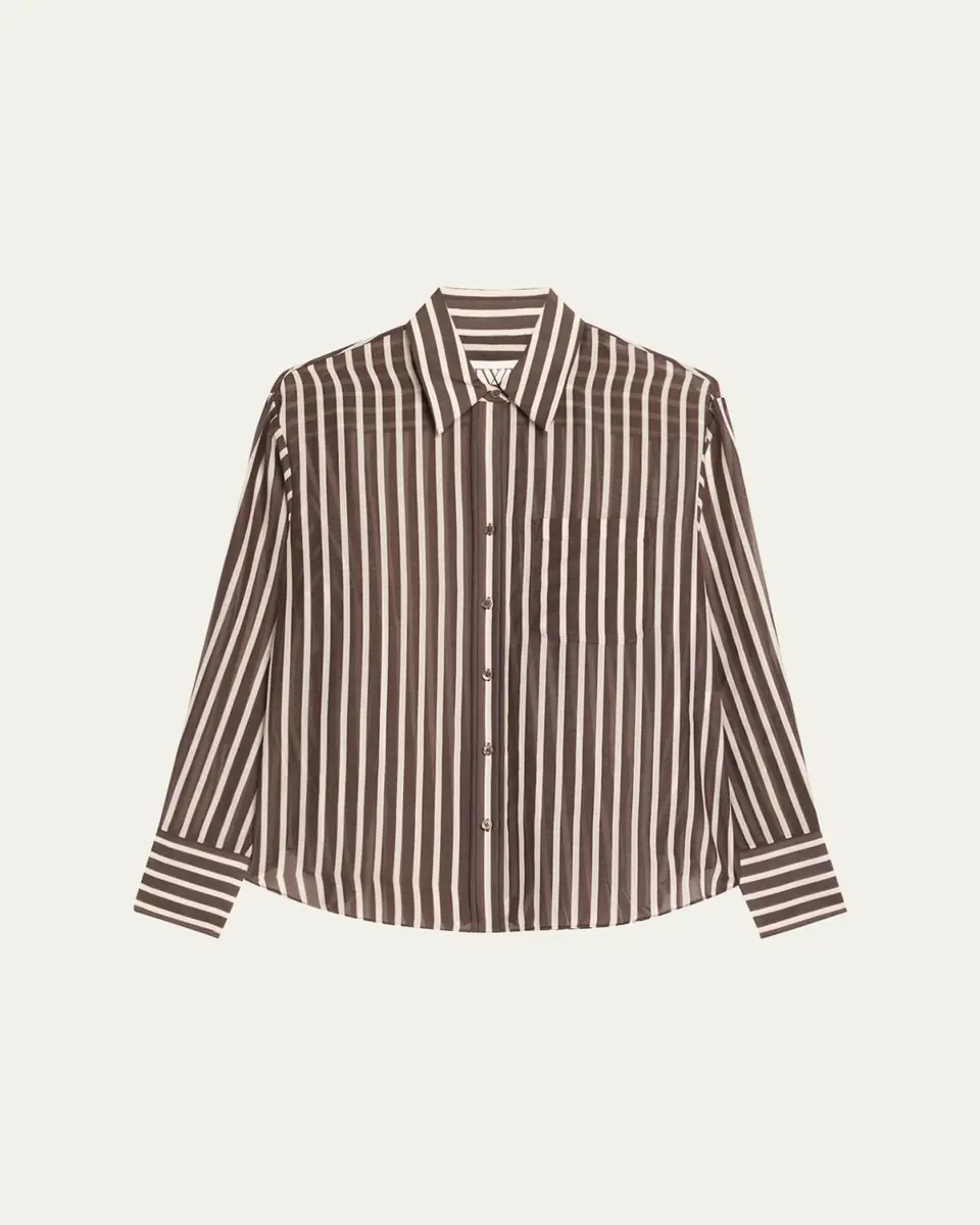 TWP Joey Striped Cotton-Silk Shirt | Thumbnail 5 TWP Joey Striped Cotton-Silk Shirt | Thumbnail 5