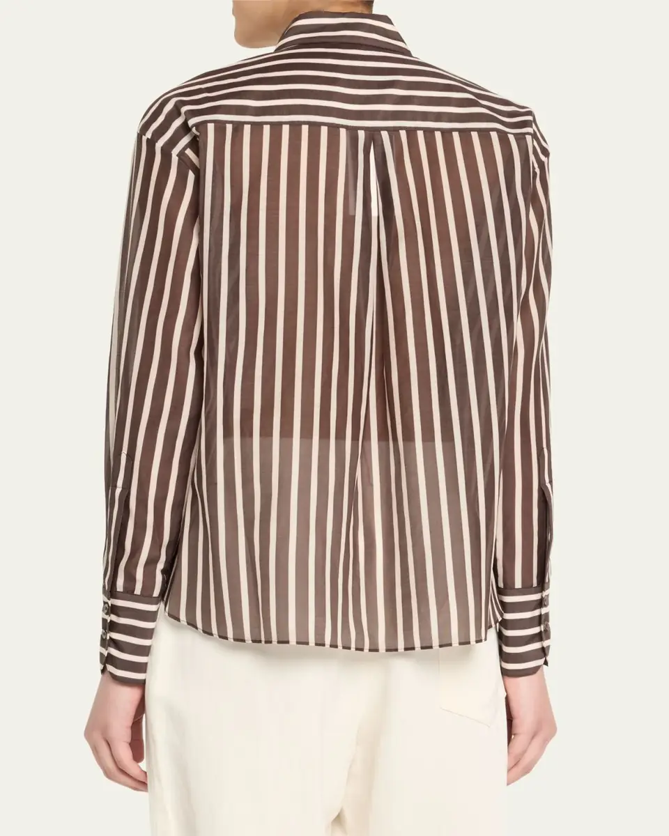 TWP Joey Striped Cotton-Silk Shirt | Thumbnail 7 TWP Joey Striped Cotton-Silk Shirt | Thumbnail 7
