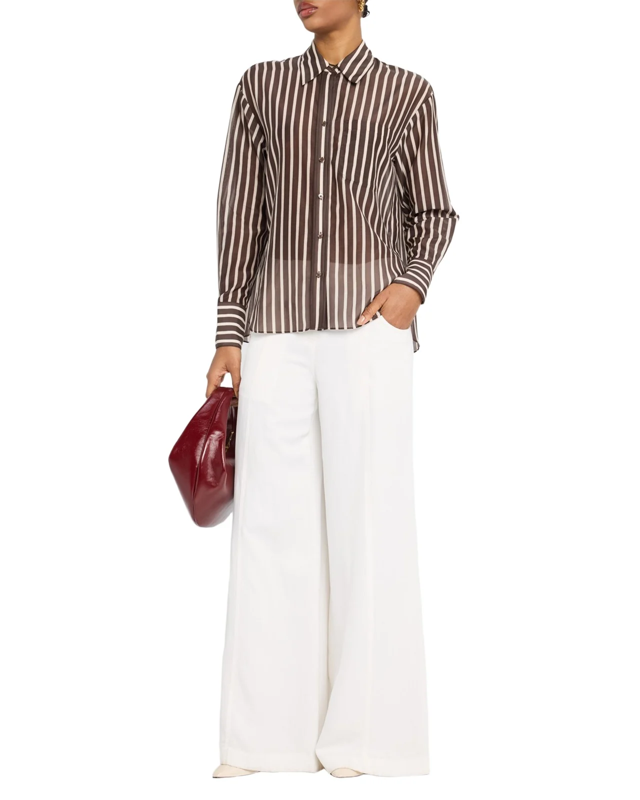 Joey Striped Cotton-Silk Shirt