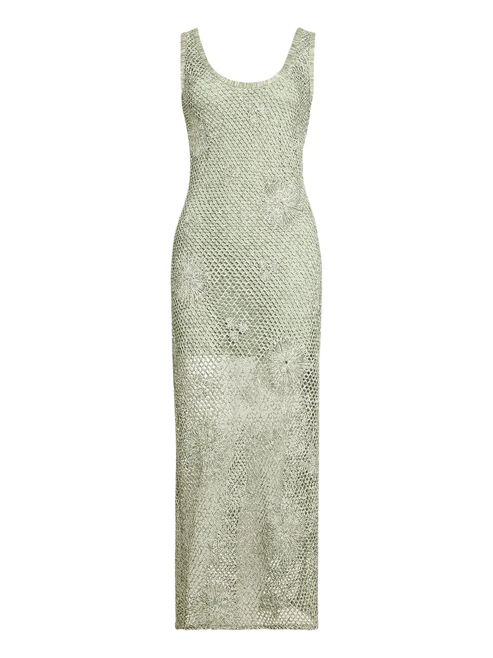 Ramy Brook Liliana Embroidered Crochet Midi Dress