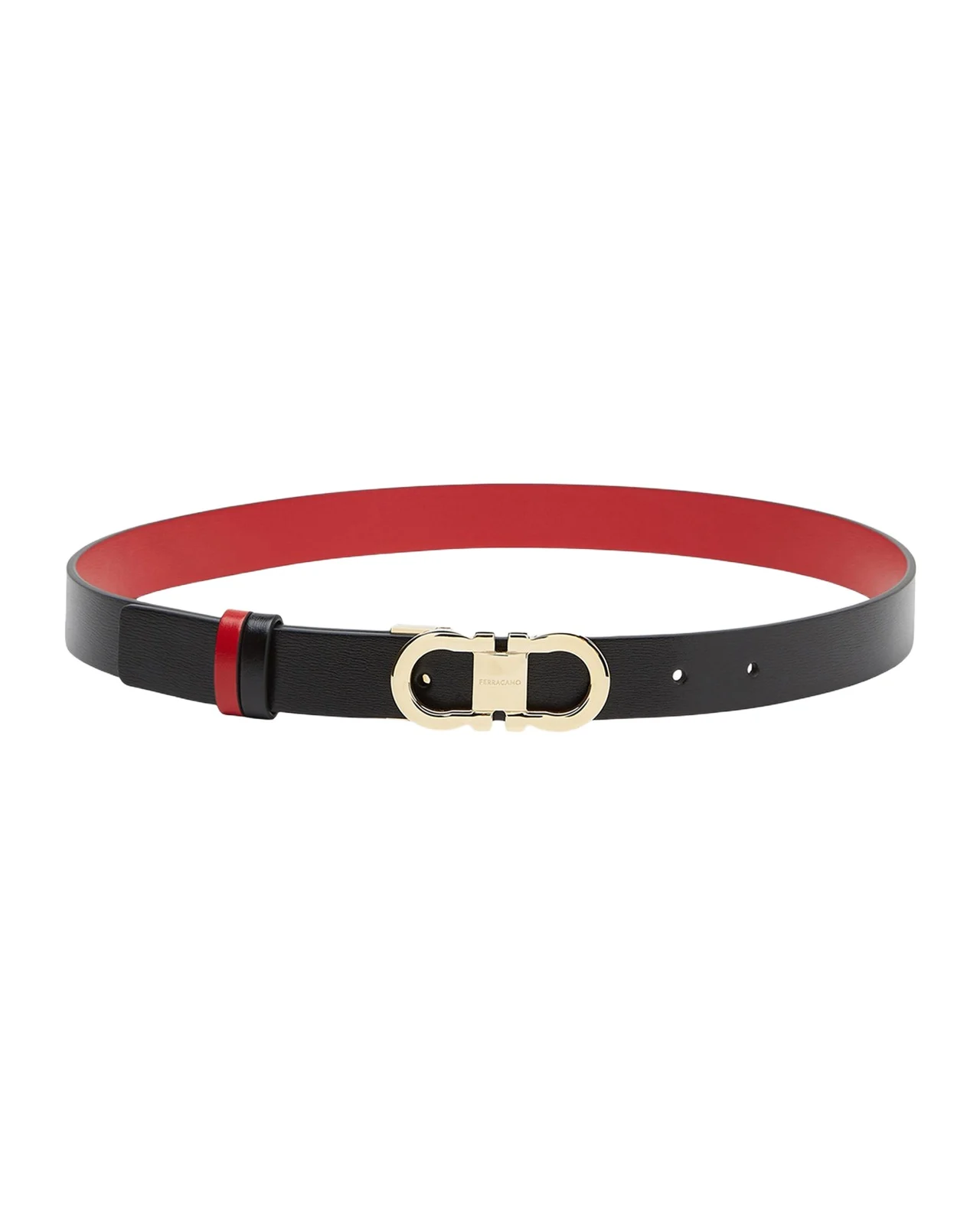 Reversible Leather Gancini Belt Reversible Leather Gancini Belt