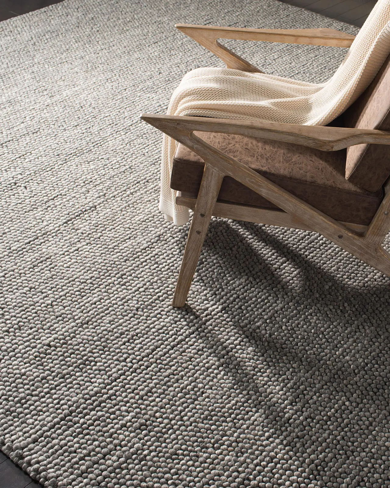 Lauren Ralph Lauren Carisbrooke Dark Grey Hand-Woven Rug
