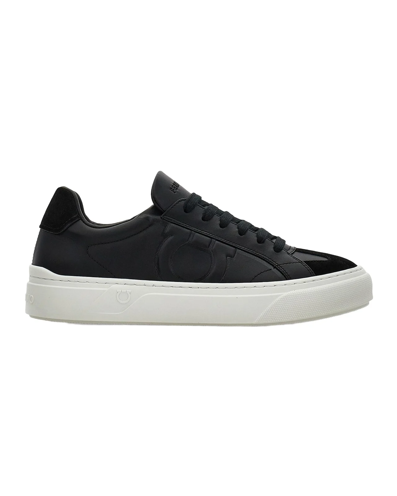 Men's Gancini Leather Low-Top Sneakers Men's Gancini Leather Low-Top Sneakers