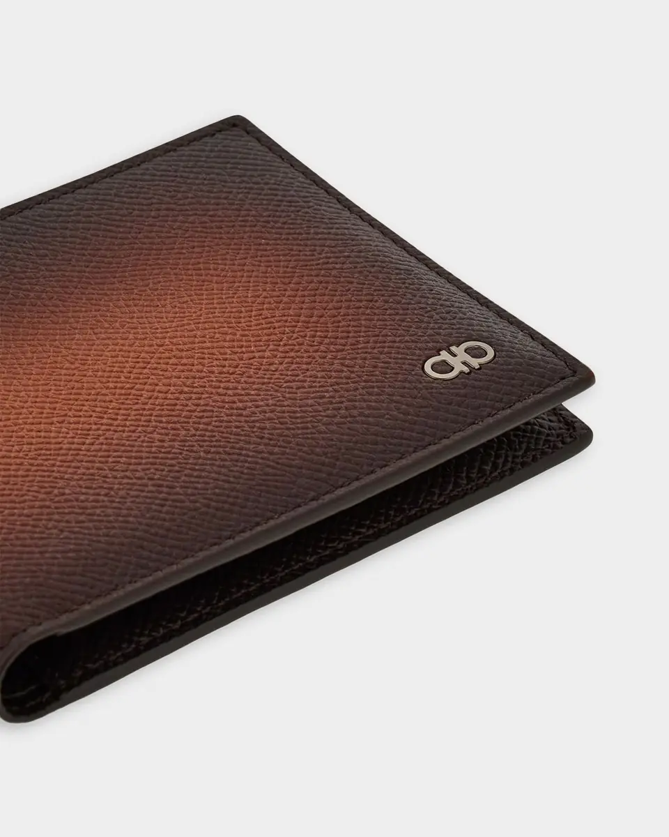 Ferragamo Men's Micro Gancio Leather Bifold Wallet | Thumbnail 5 Ferragamo Men's Micro Gancio Leather Bifold Wallet | Thumbnail 5