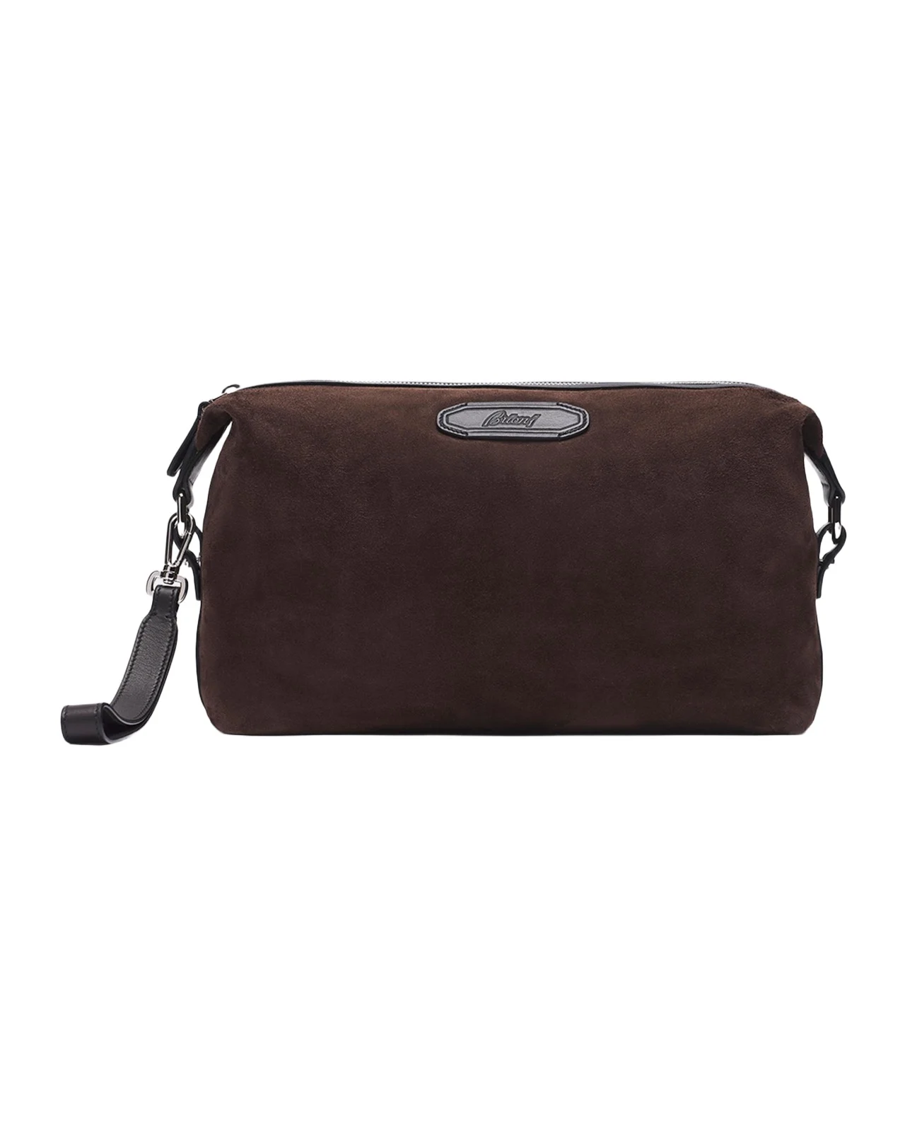 Brioni Men's The Pouch Suede Wristlet Bag