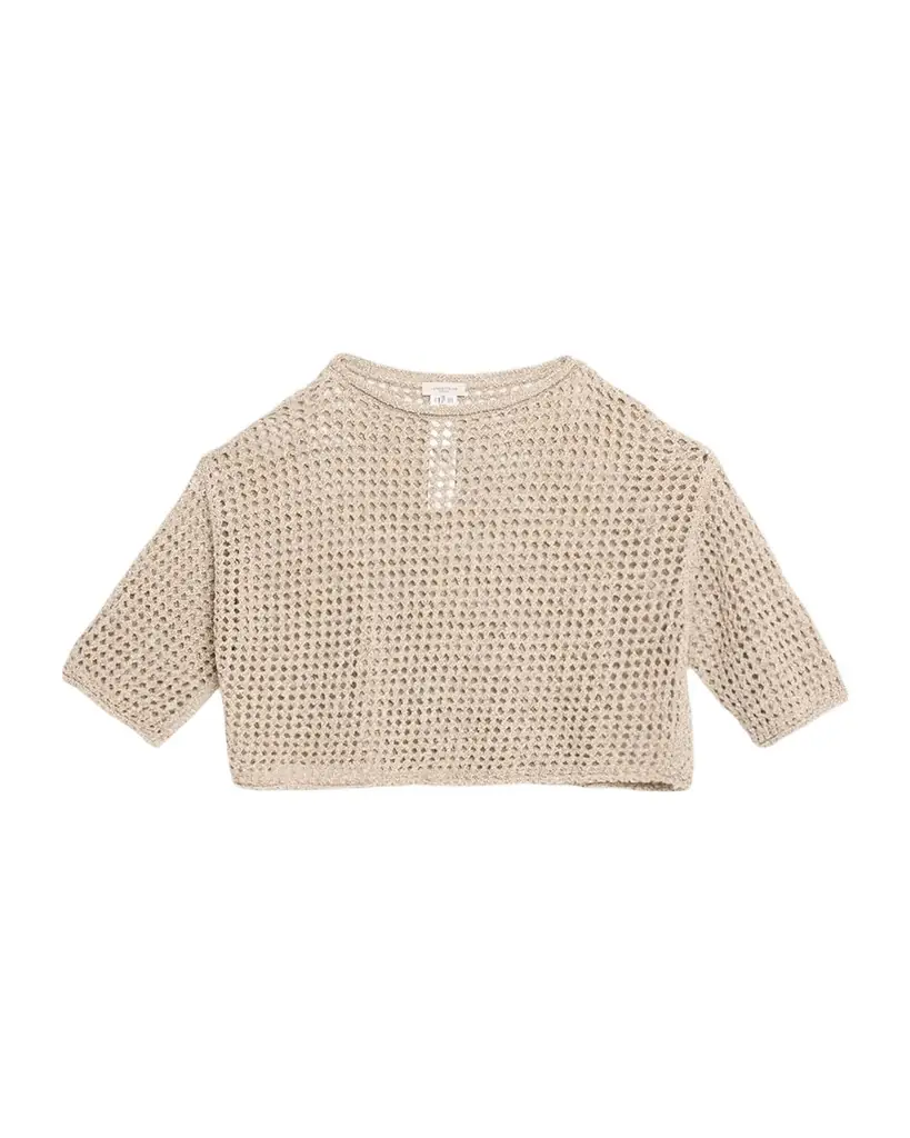Lafayette 148 New York Oversized Open-Stitch Crop Sweater | Image 1 Lafayette 148 New York Oversized Open-Stitch Crop Sweater | Image 1