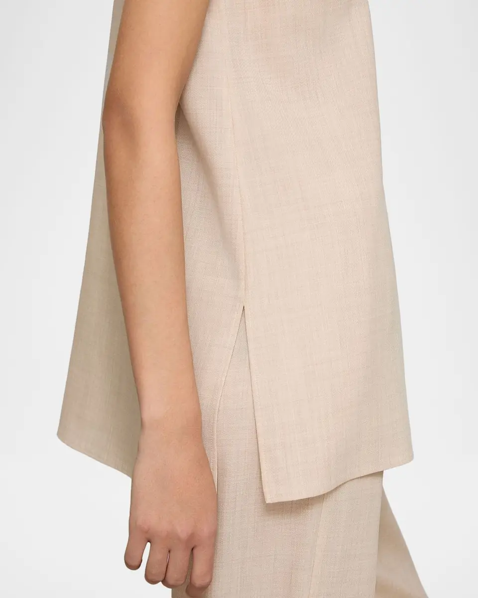 Lafayette 148 New York Scoop-Neck Wool-Silk Tank | Thumbnail 4