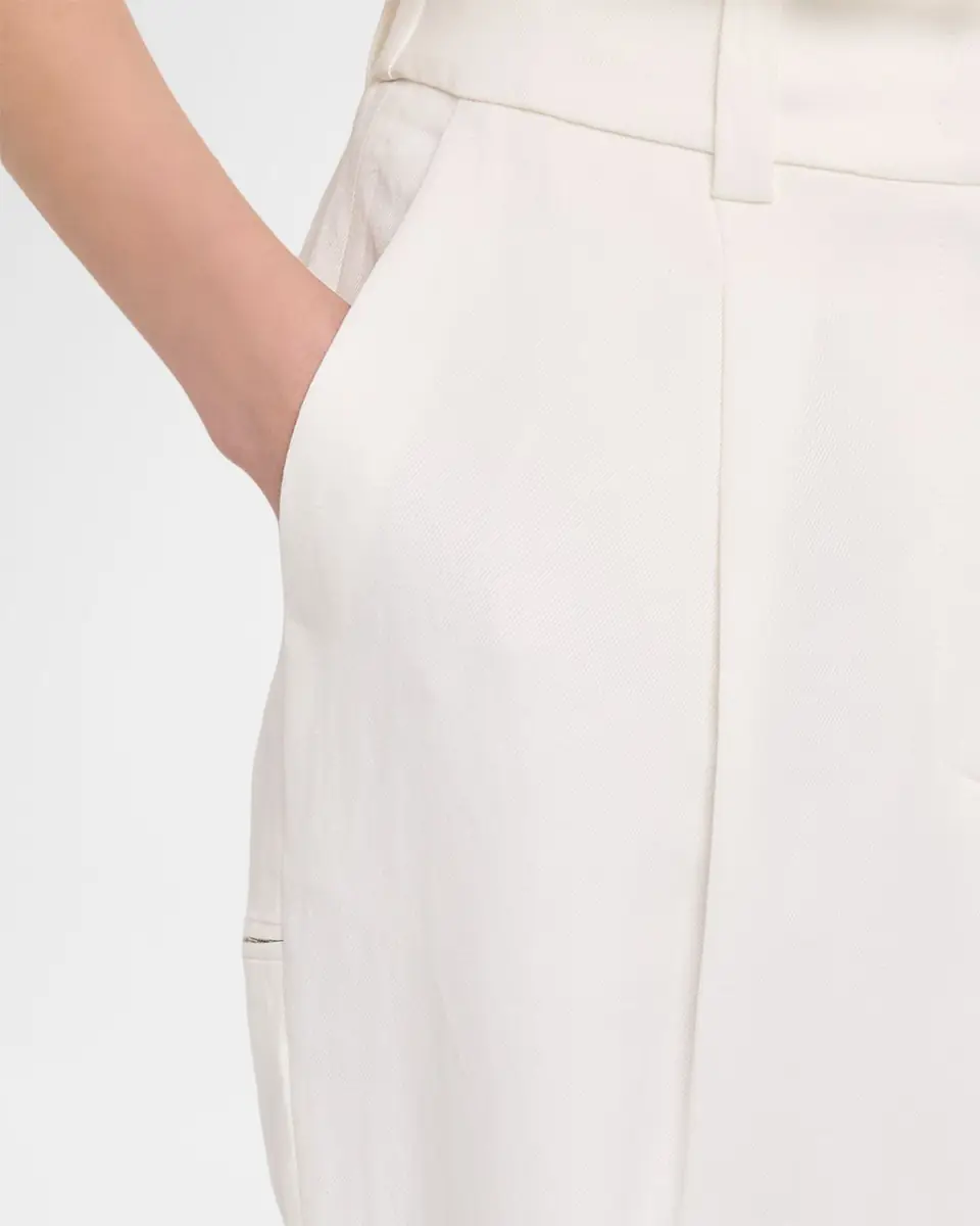 Peserico Linen-Blend Cropped Straight-Leg Pants | Thumbnail 5