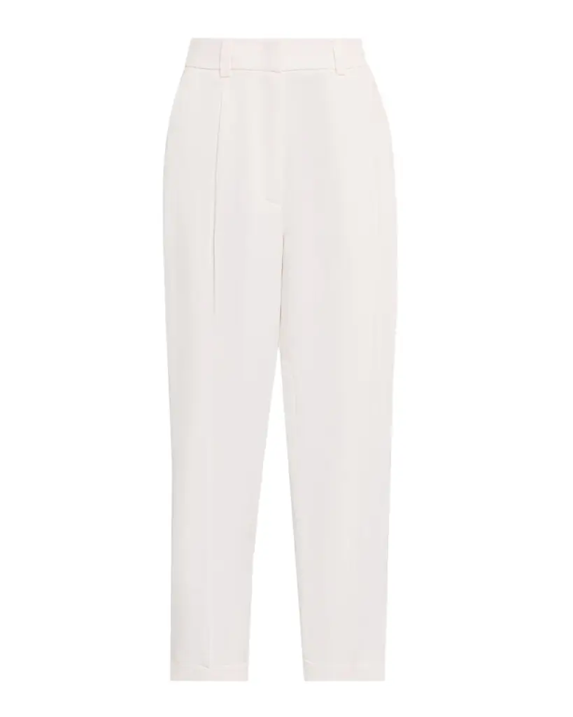 Peserico Linen-Blend Cropped Straight-Leg Pants | Image 1 Peserico Linen-Blend Cropped Straight-Leg Pants | Image 1