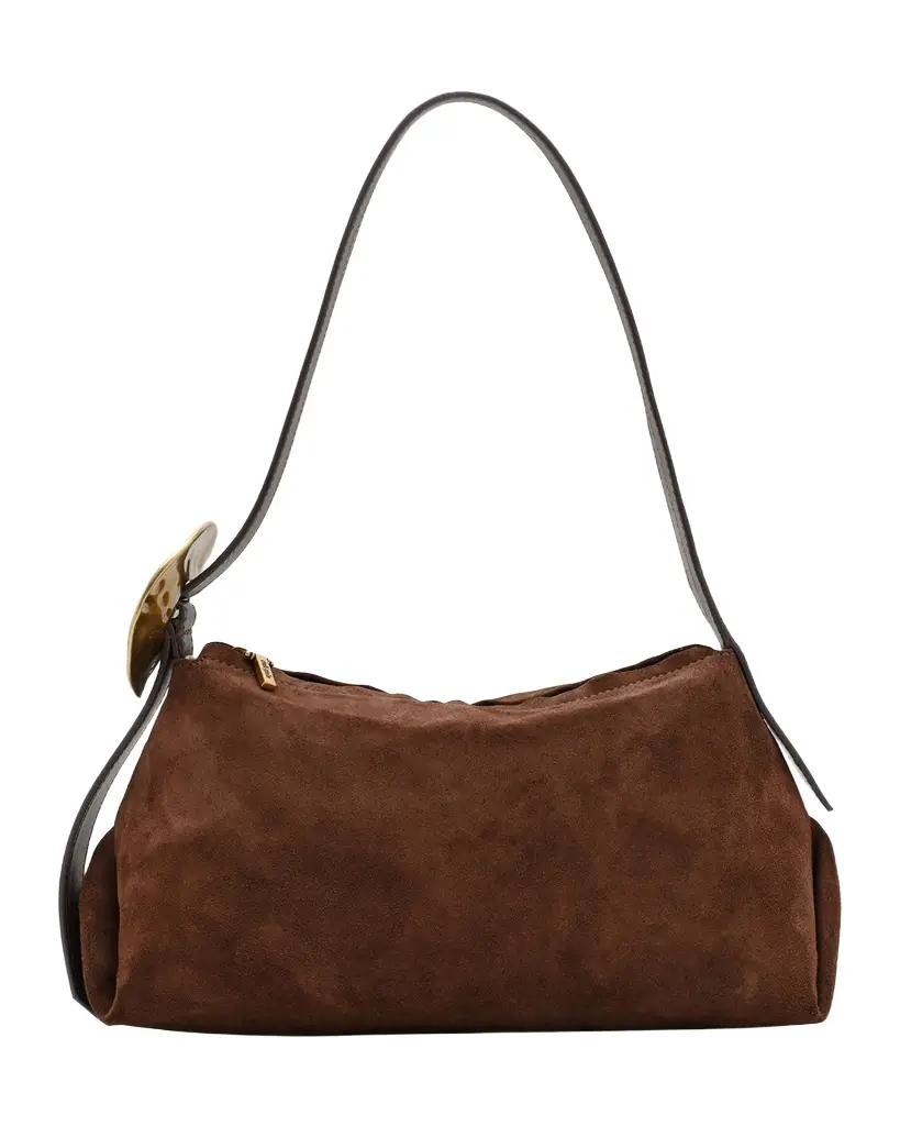 Cult Gaia Preston Suede Shoulder Bag | Image 1 Cult Gaia Preston Suede Shoulder Bag | Image 1