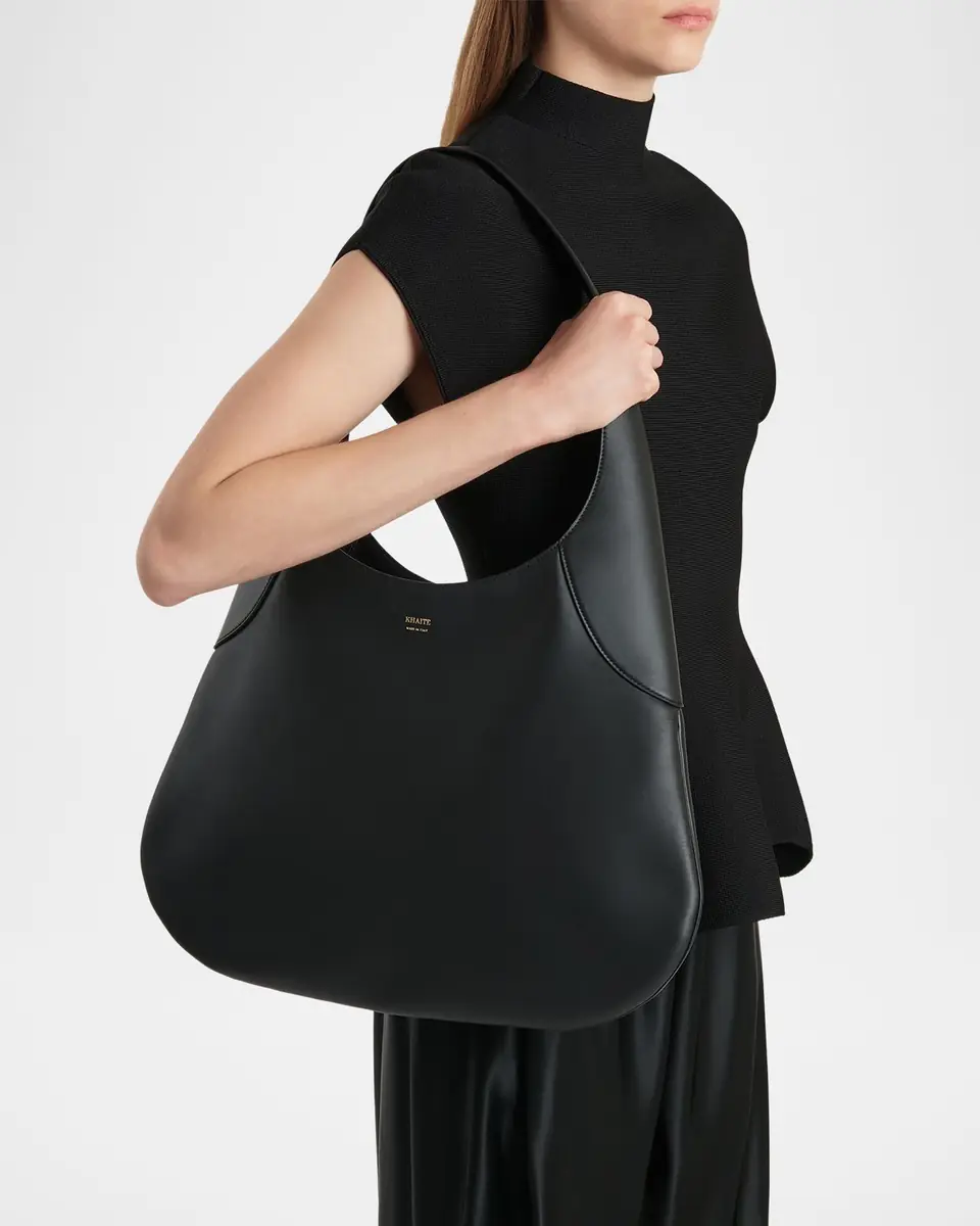 Khaite Joan Large Leather Hobo Bag | Thumbnail 4