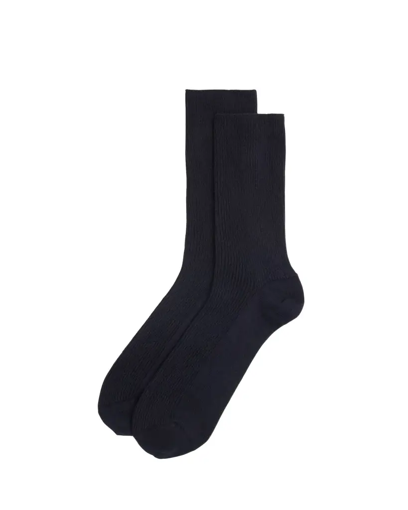 Loro Piana Men's Baby Cashmere Ribbed Crew Socks | Image 1 Loro Piana Men's Baby Cashmere Ribbed Crew Socks | Image 1