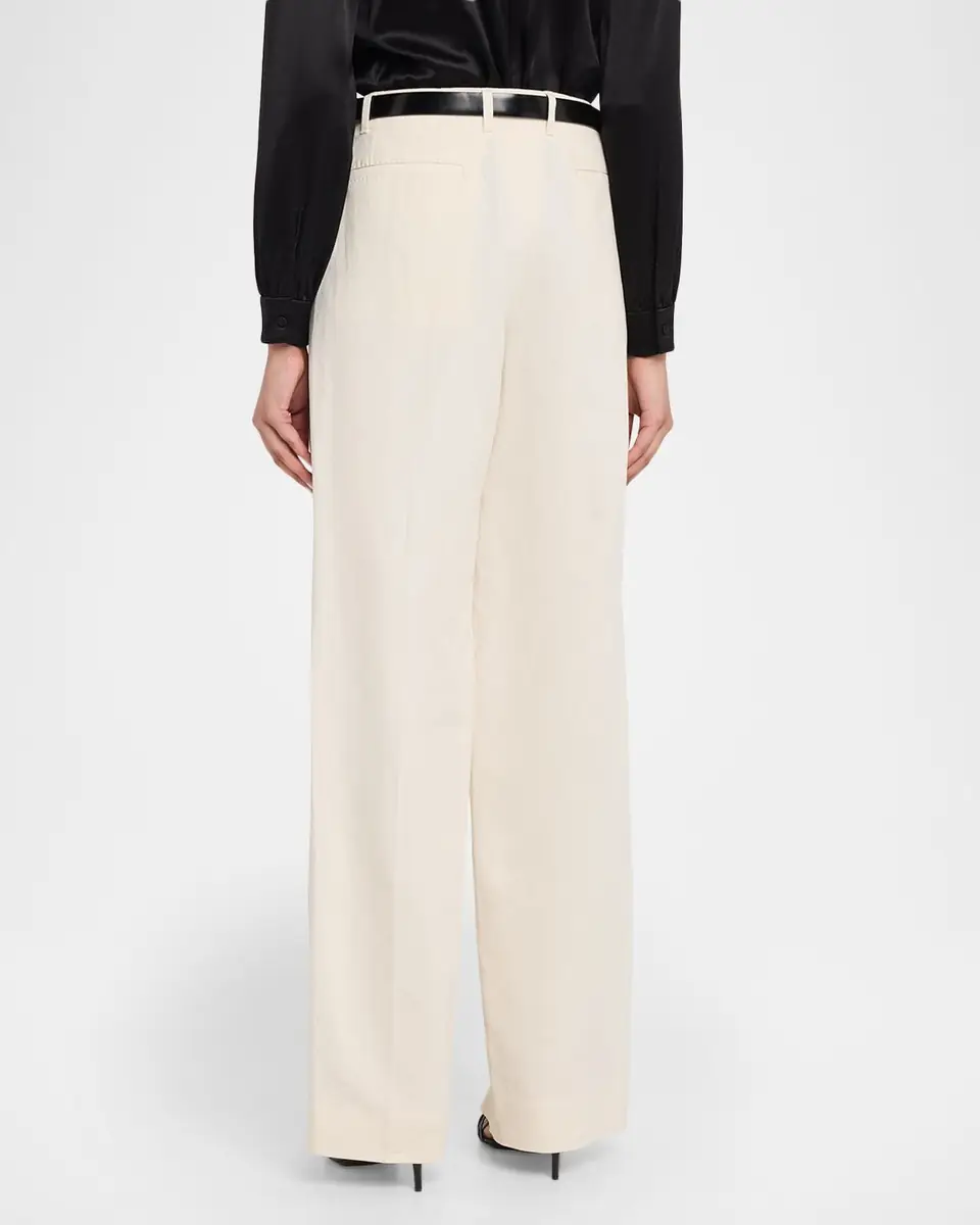 Dolce & Gabbana Rustic Cotton-Linen Canvas Straight-Leg Pants | Thumbnail 2
