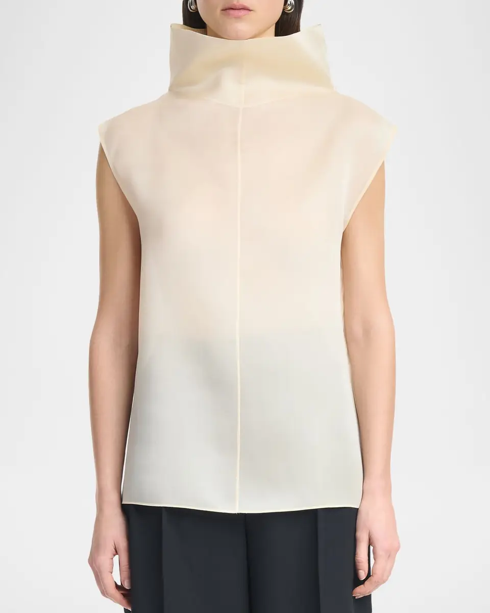 Altuzarra Blaine Sleeveless Silk Top | Thumbnail 4 Altuzarra Blaine Sleeveless Silk Top | Thumbnail 4