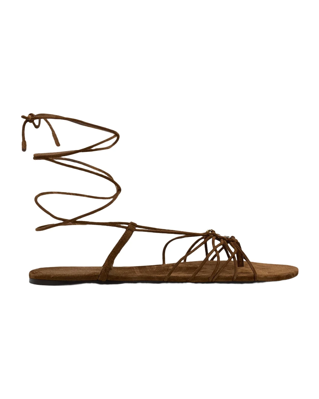 Babylone Suede Lace-Up Sandals