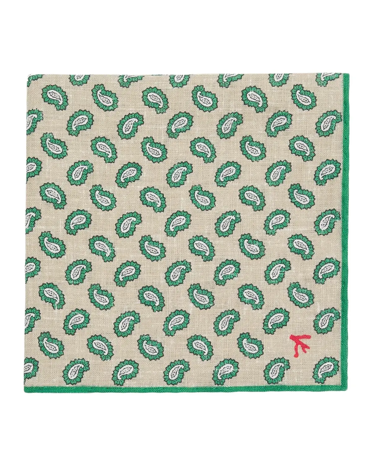 Men's Paisley Silk Pocket Square