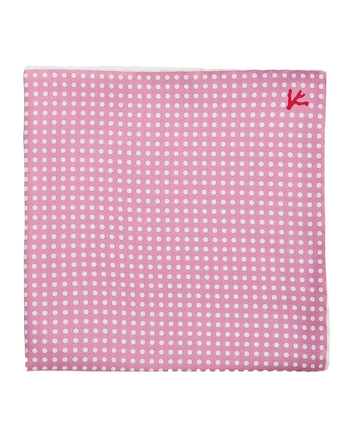 Isaia Men's Polka Dot Silk Pocket Square