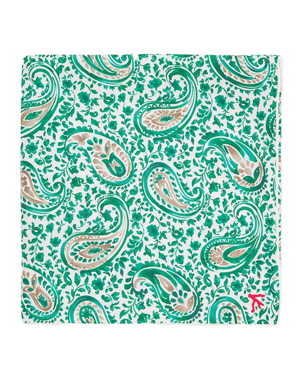 Men's Paisley Silk Pocket Square