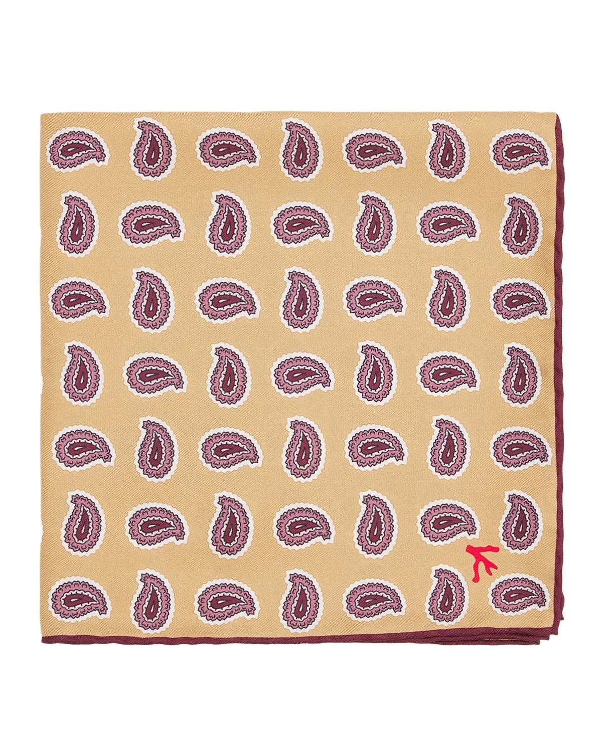 Men's Paisley Silk Pocket Square Men's Paisley Silk Pocket Square