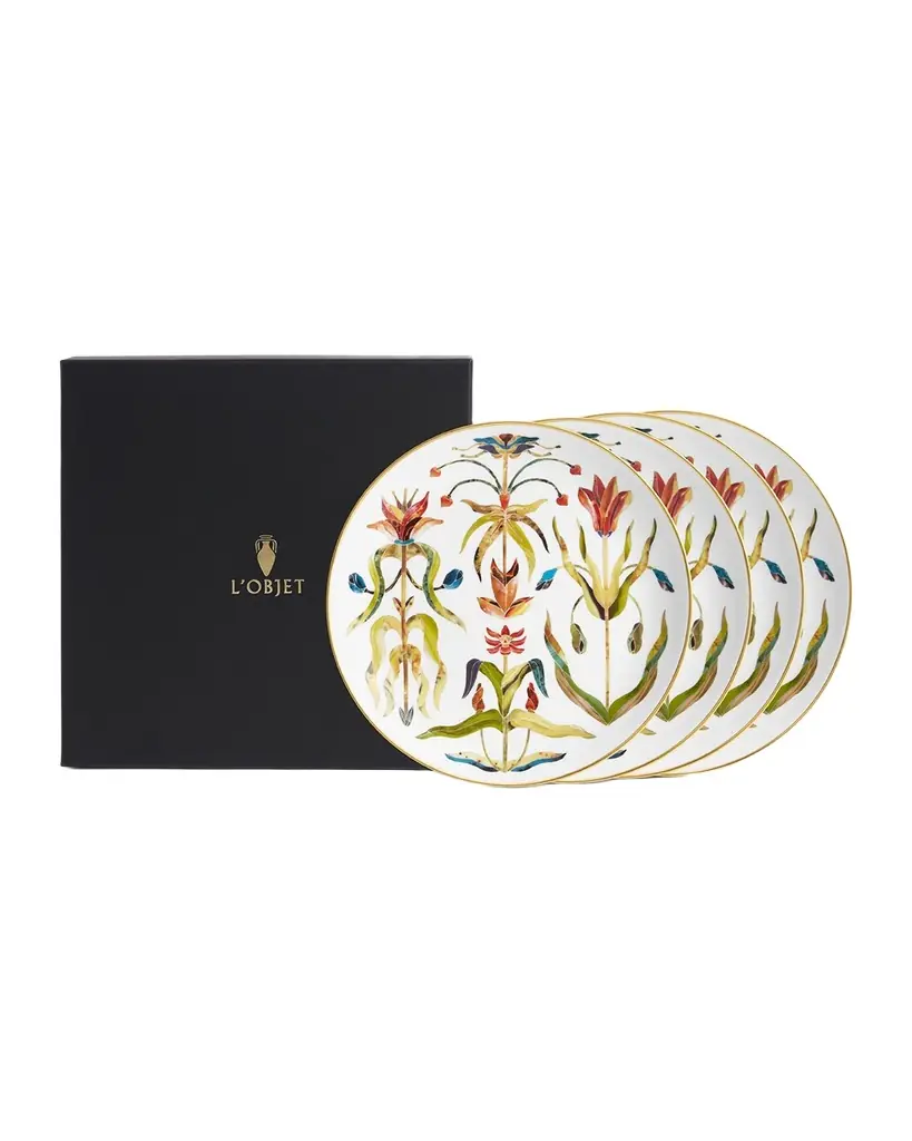 L'Objet Grand Tour Dessert Plates, Set of 4