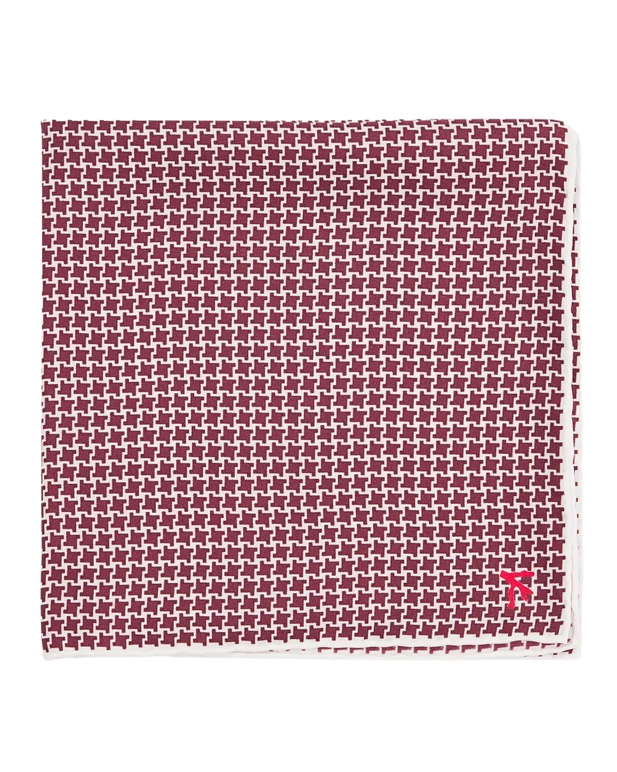 Isaia Men's Geometric Silk Pocket Square