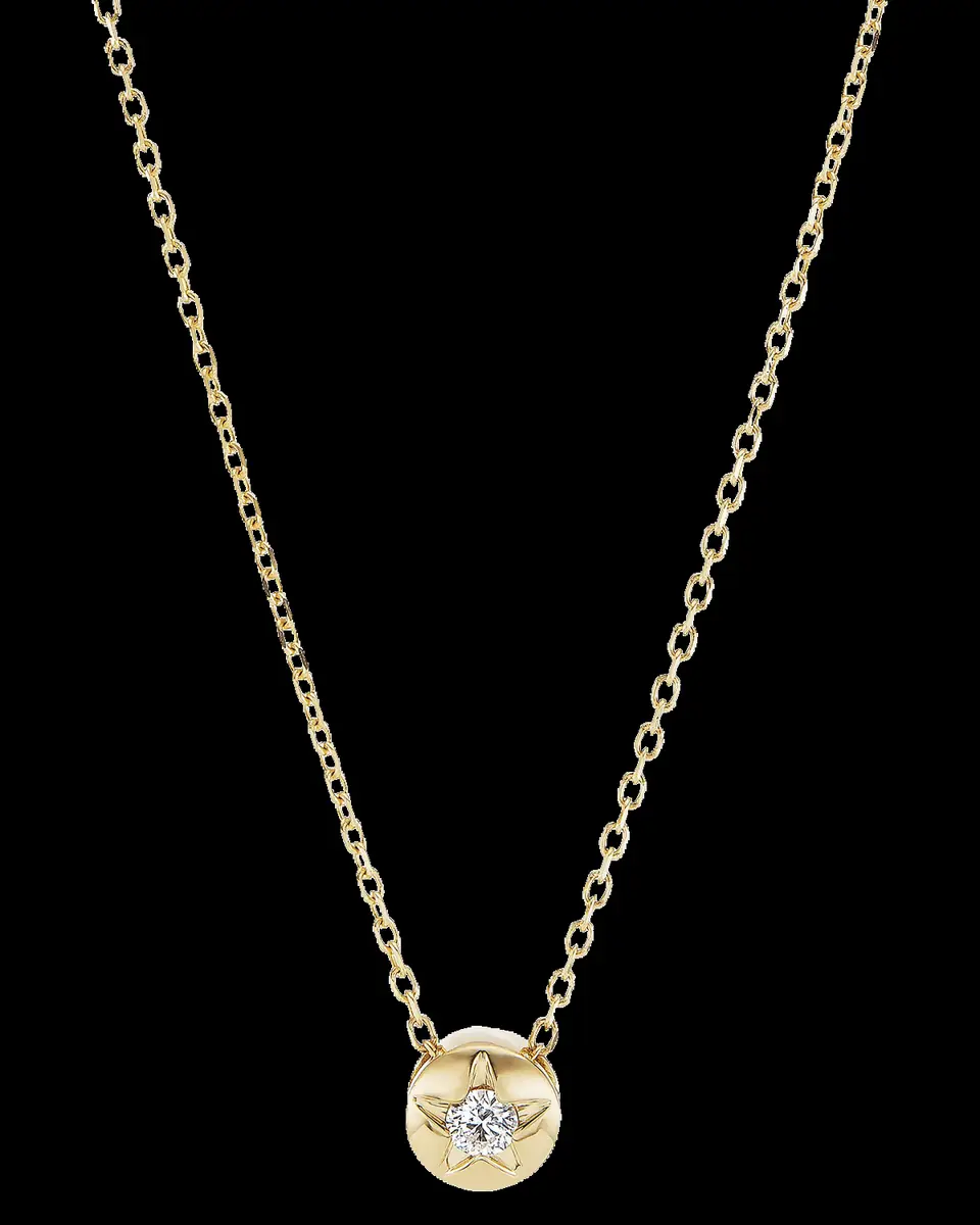 Sorellina 18K Yellow Gold Single Star Necklace with Diamonds | Thumbnail 2 Sorellina 18K Yellow Gold Single Star Necklace with Diamonds | Thumbnail 2