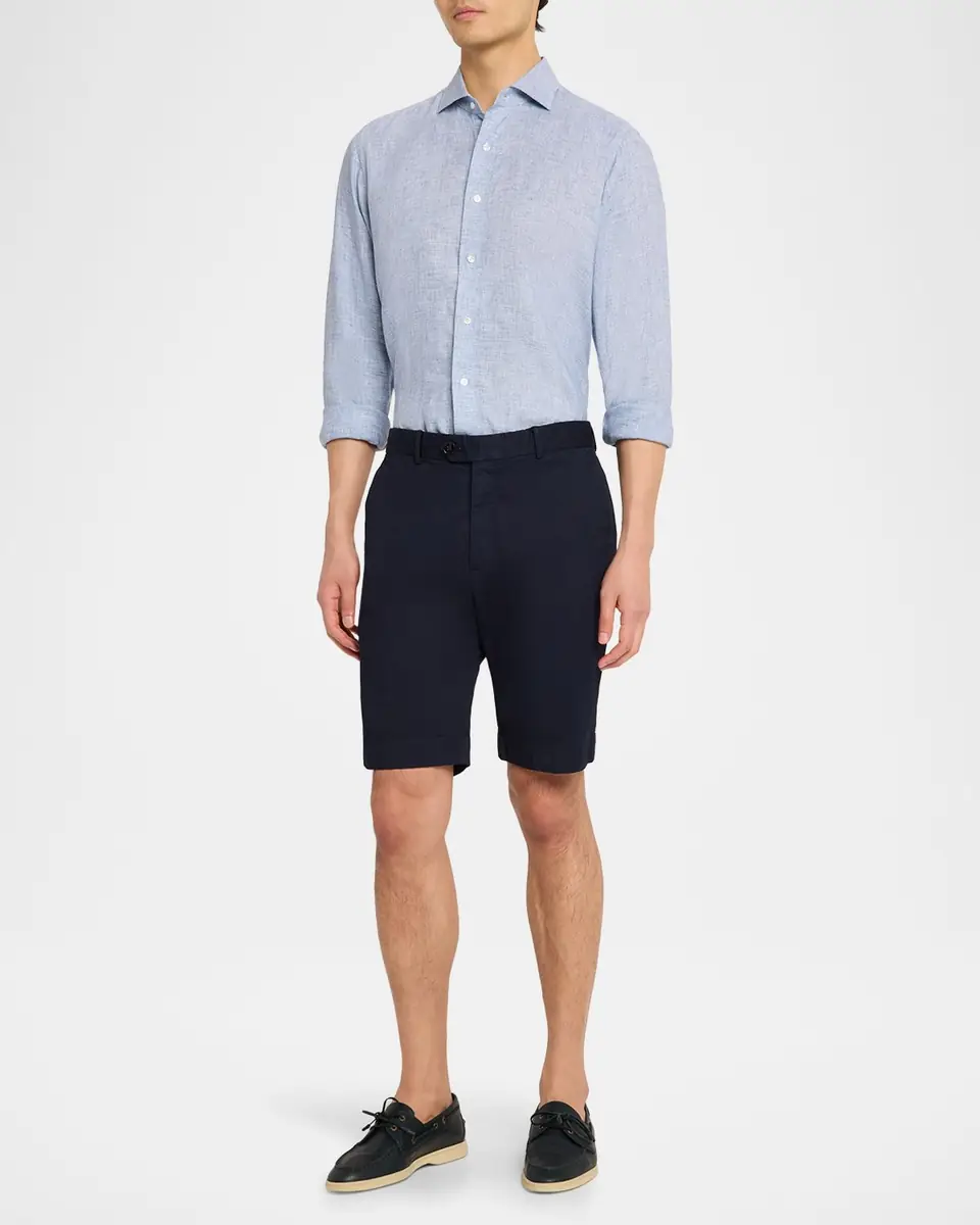 Peter Millar Men's Astino Lino Check Linen Sport Shirt | Thumbnail 2 Peter Millar Men's Astino Lino Check Linen Sport Shirt | Thumbnail 2