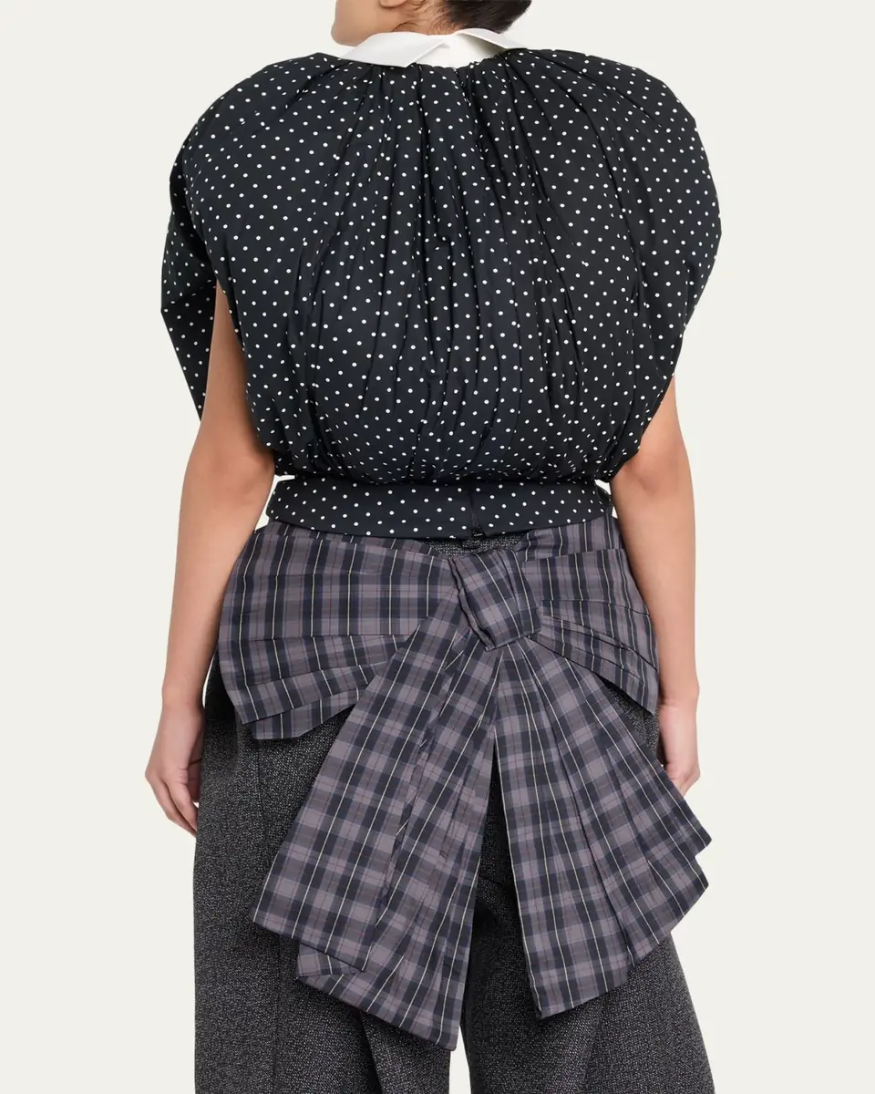Marc Jacobs Runway Polka-Dot Cotton Poplin Collared Bubble Top | Thumbnail 7 Marc Jacobs Runway Polka-Dot Cotton Poplin Collared Bubble Top | Thumbnail 7