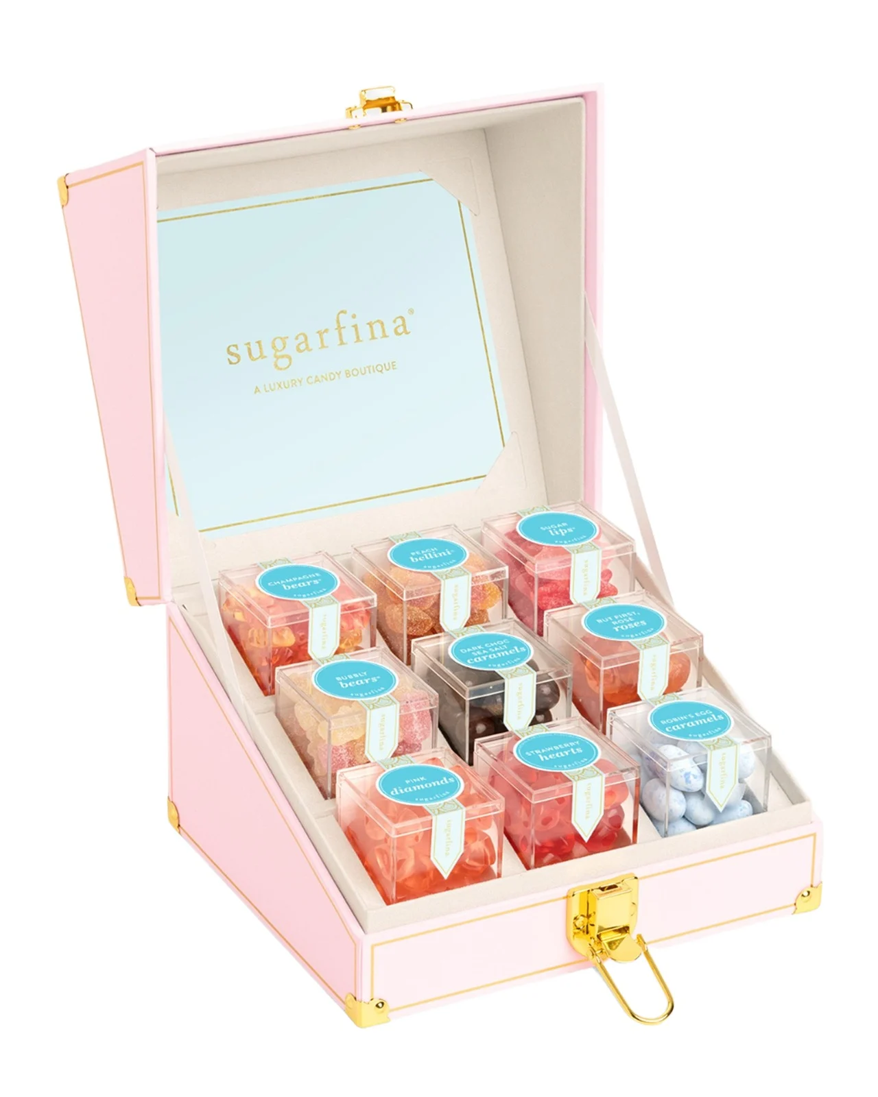 Sugarfina Pink 9-Piece Mini Candy Trunk