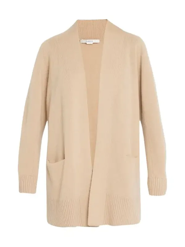 Cashmere Shawl-Collar Open-Front Cardigan Cashmere Shawl-Collar Open-Front Cardigan