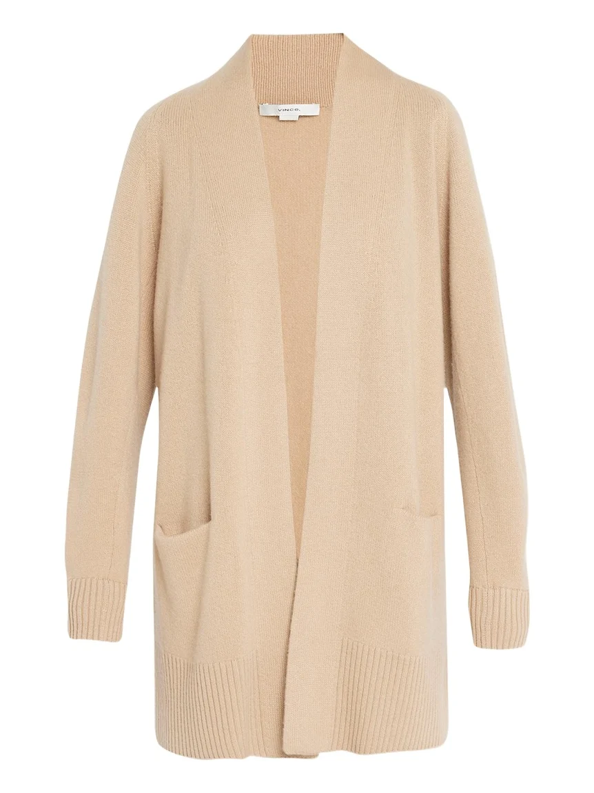 Cashmere Shawl-Collar Open-Front Cardigan Cashmere Shawl-Collar Open-Front Cardigan