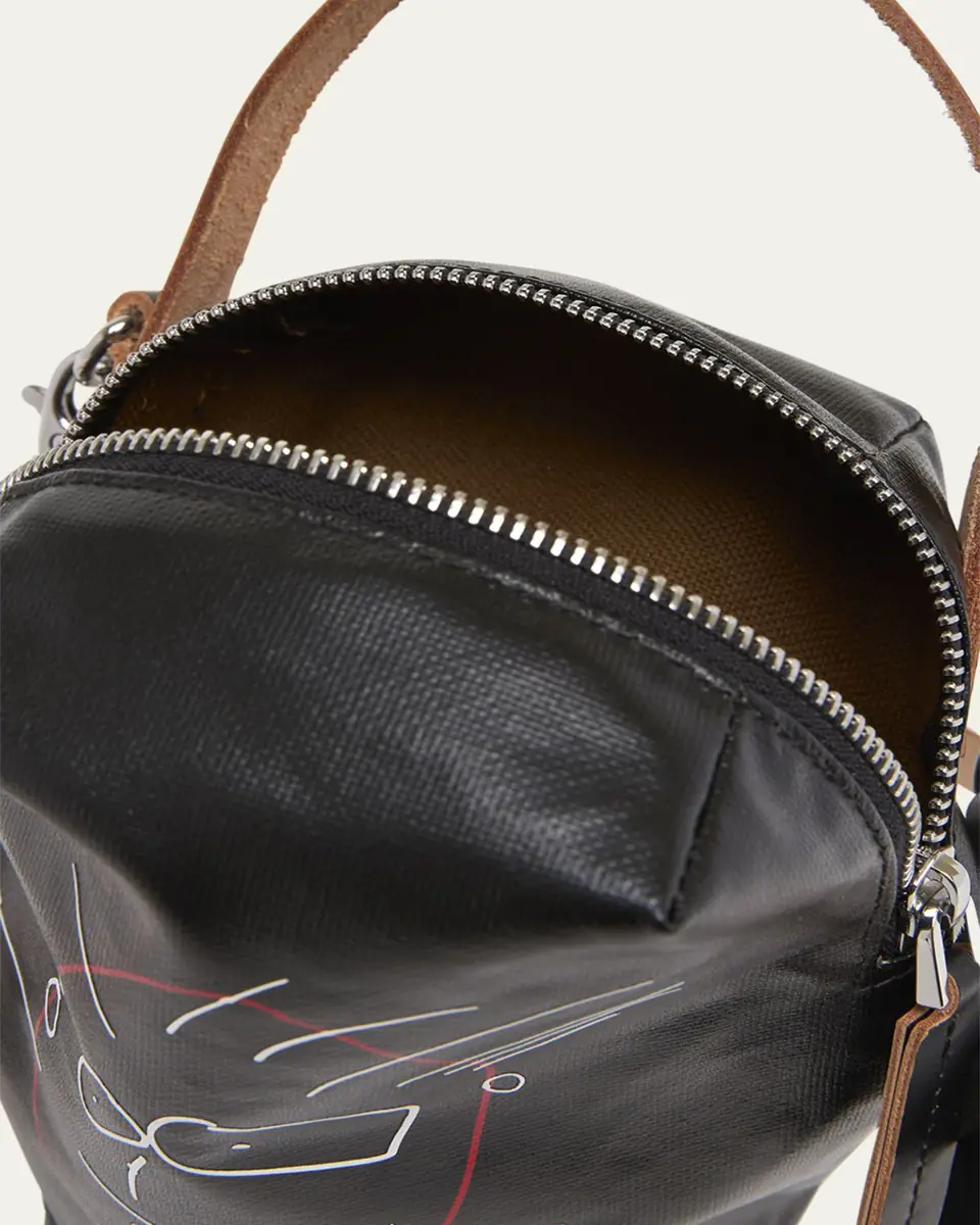 Plan C Pili Graphic-Print Canvas Bucket Bag | Thumbnail 4 Plan C Pili Graphic-Print Canvas Bucket Bag | Thumbnail 4