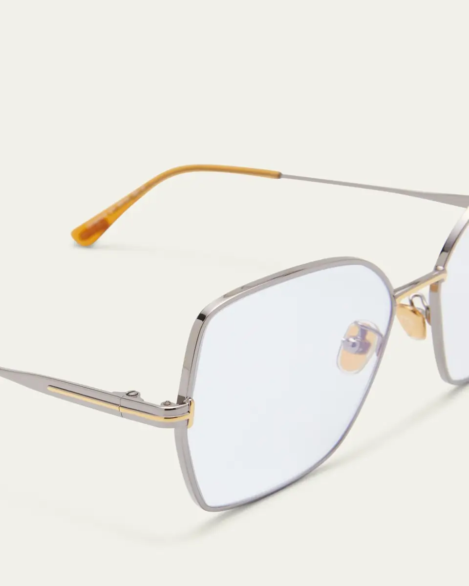 TOM FORD Blue Blocking Two-Tone Metal Butterly Glasses | Thumbnail 4 TOM FORD Blue Blocking Two-Tone Metal Butterly Glasses | Thumbnail 4