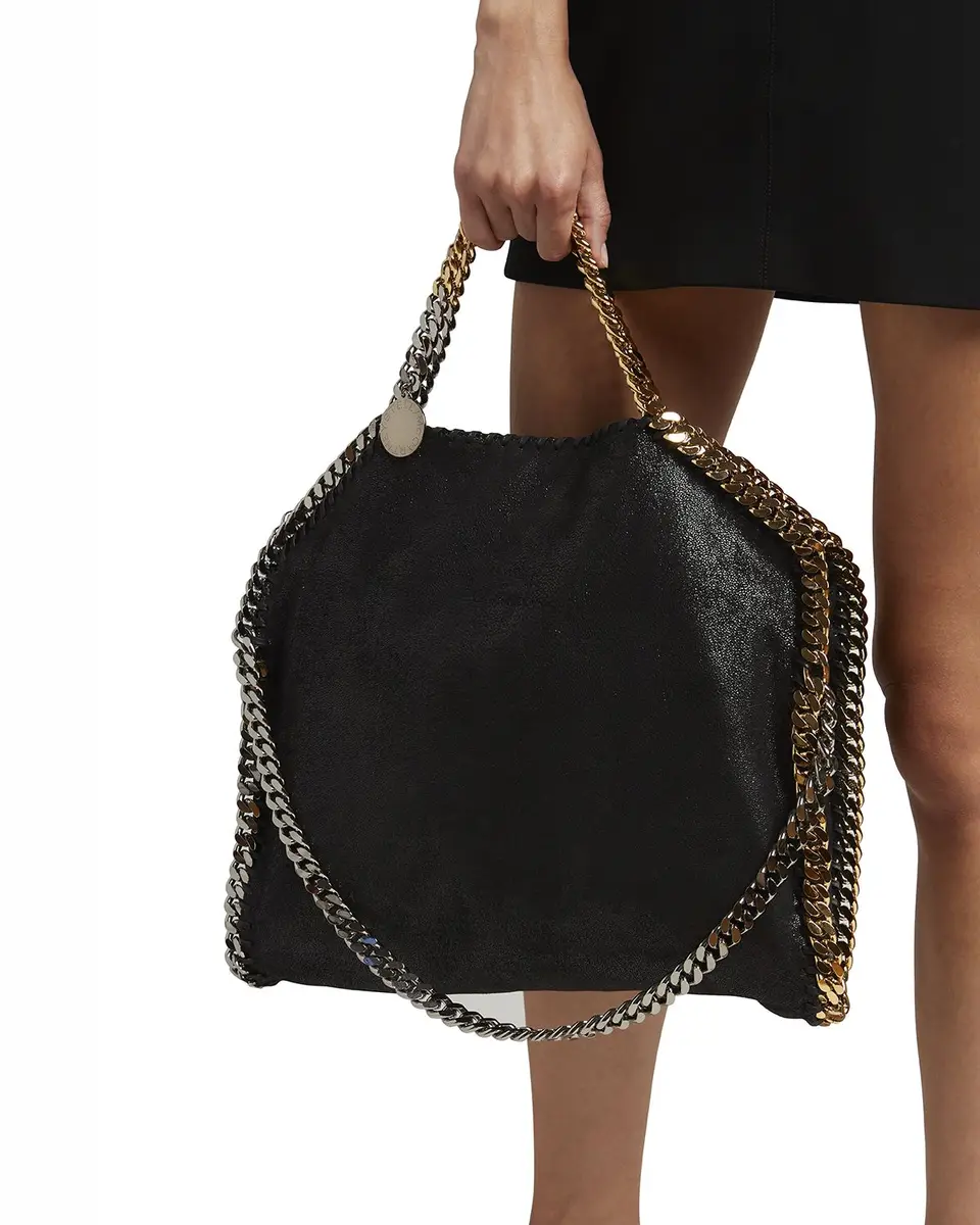 Stella McCartney Mix Galvanic 3-Chain Shimmer Tote Bag | Image 1 Stella McCartney Mix Galvanic 3-Chain Shimmer Tote Bag | Image 1
