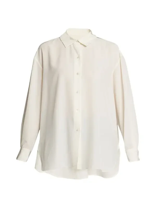 Julien Oversized Button Down Silk Shirt Julien Oversized Button Down Silk Shirt