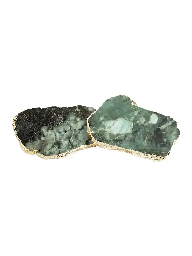 Anna New York Kivita Emerald Coasters, Set of 2