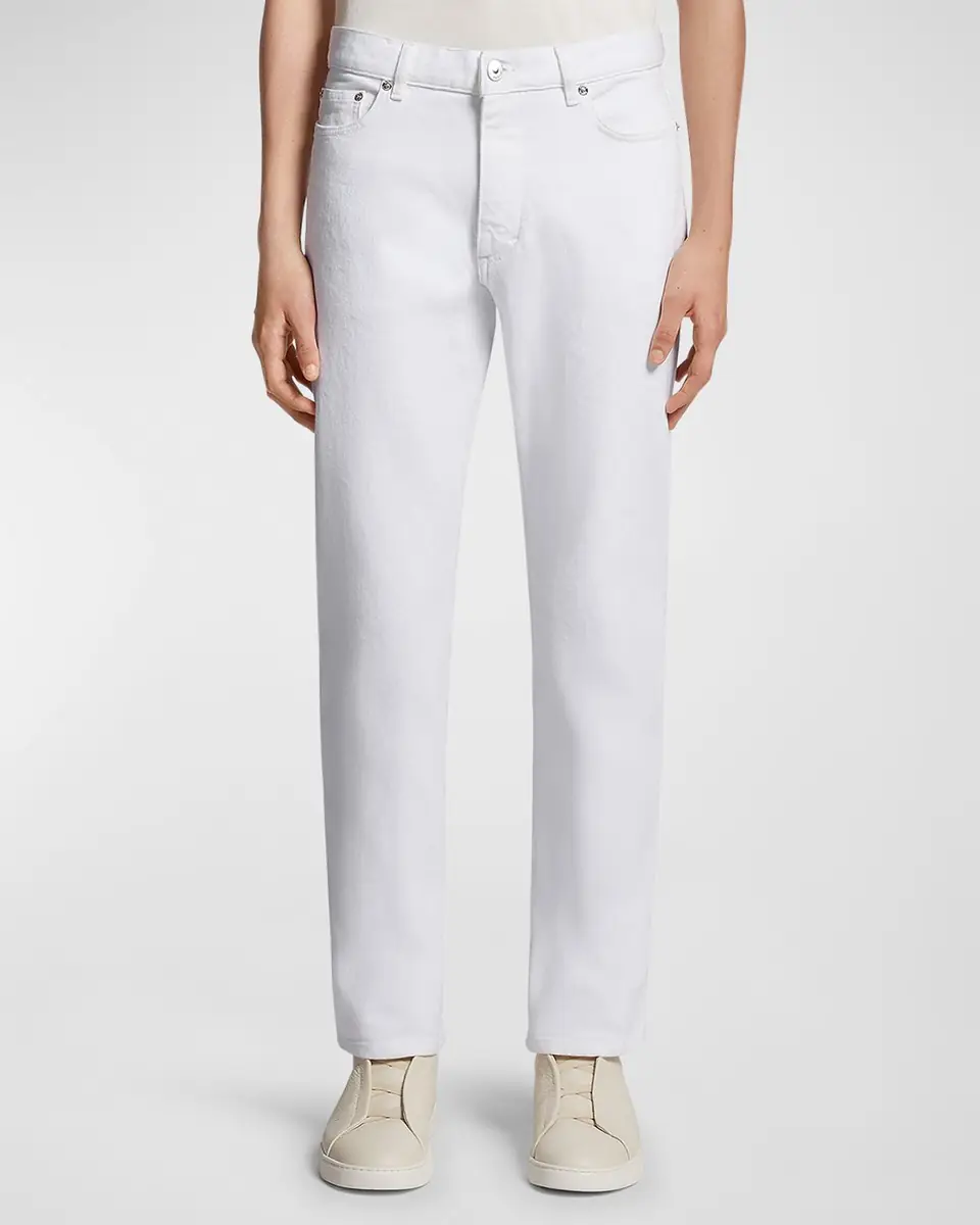ZEGNA Men's Straight Leg Denim 5-Pocket Pants | Thumbnail 4 ZEGNA Men's Straight Leg Denim 5-Pocket Pants | Thumbnail 4