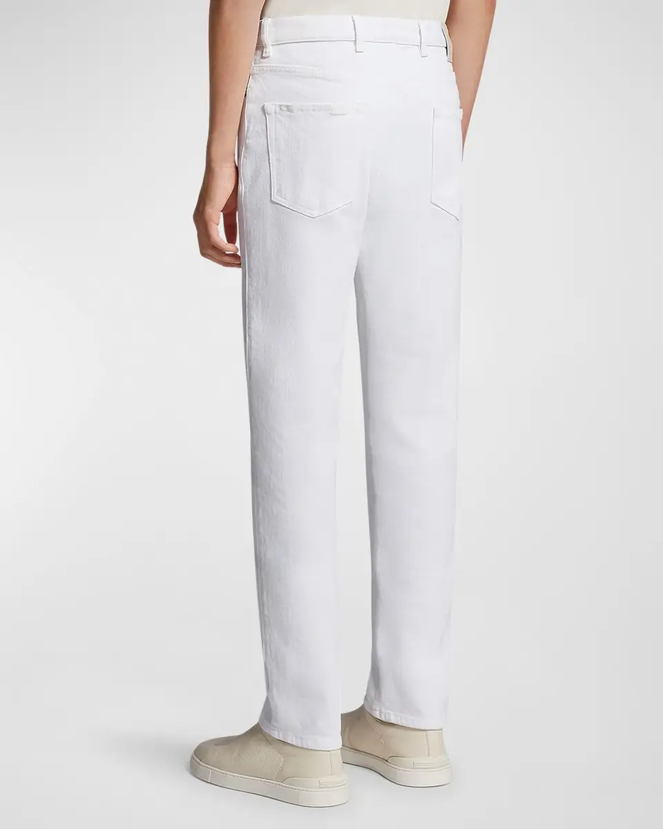 ZEGNA Men's Straight Leg Denim 5-Pocket Pants | Thumbnail 5 ZEGNA Men's Straight Leg Denim 5-Pocket Pants | Thumbnail 5