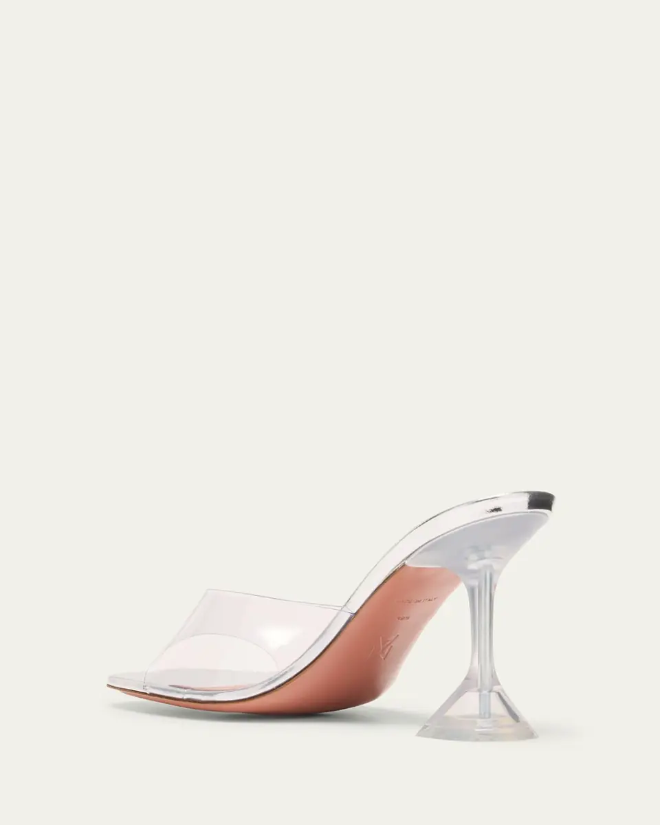 Amina Muaddi Lupita Clear Slide Mule Sandals | Thumbnail 4 Amina Muaddi Lupita Clear Slide Mule Sandals | Thumbnail 4