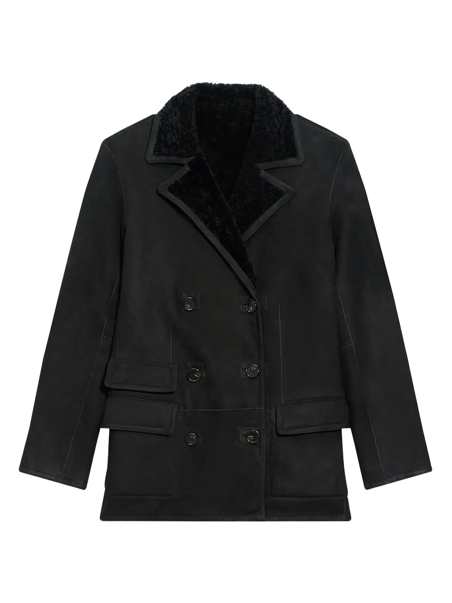 Shearling Peacoat Blazer Shearling Peacoat Blazer