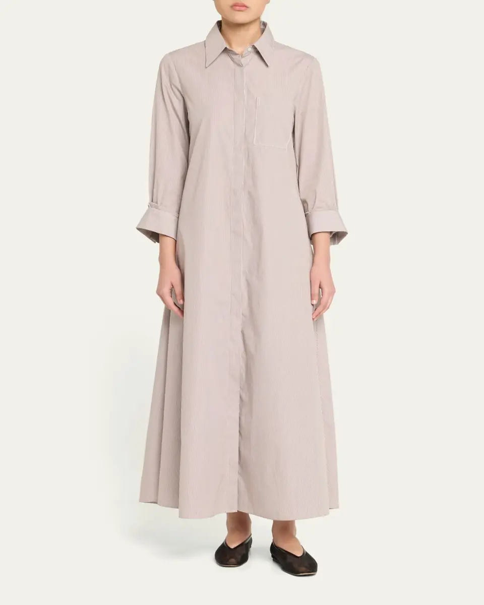 TWP Jennys Striped Maxi Shirtdress | Thumbnail 2