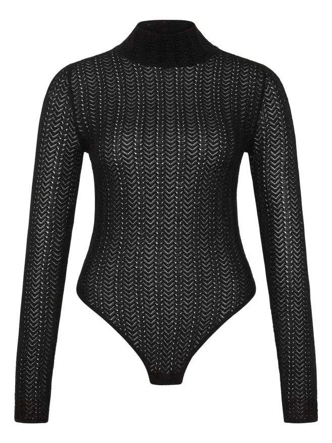 St. Agni Textured Knit Bodysuit